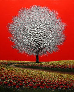 Mario Jung, "Love is Red", Oil on Canvas, Original, 2020