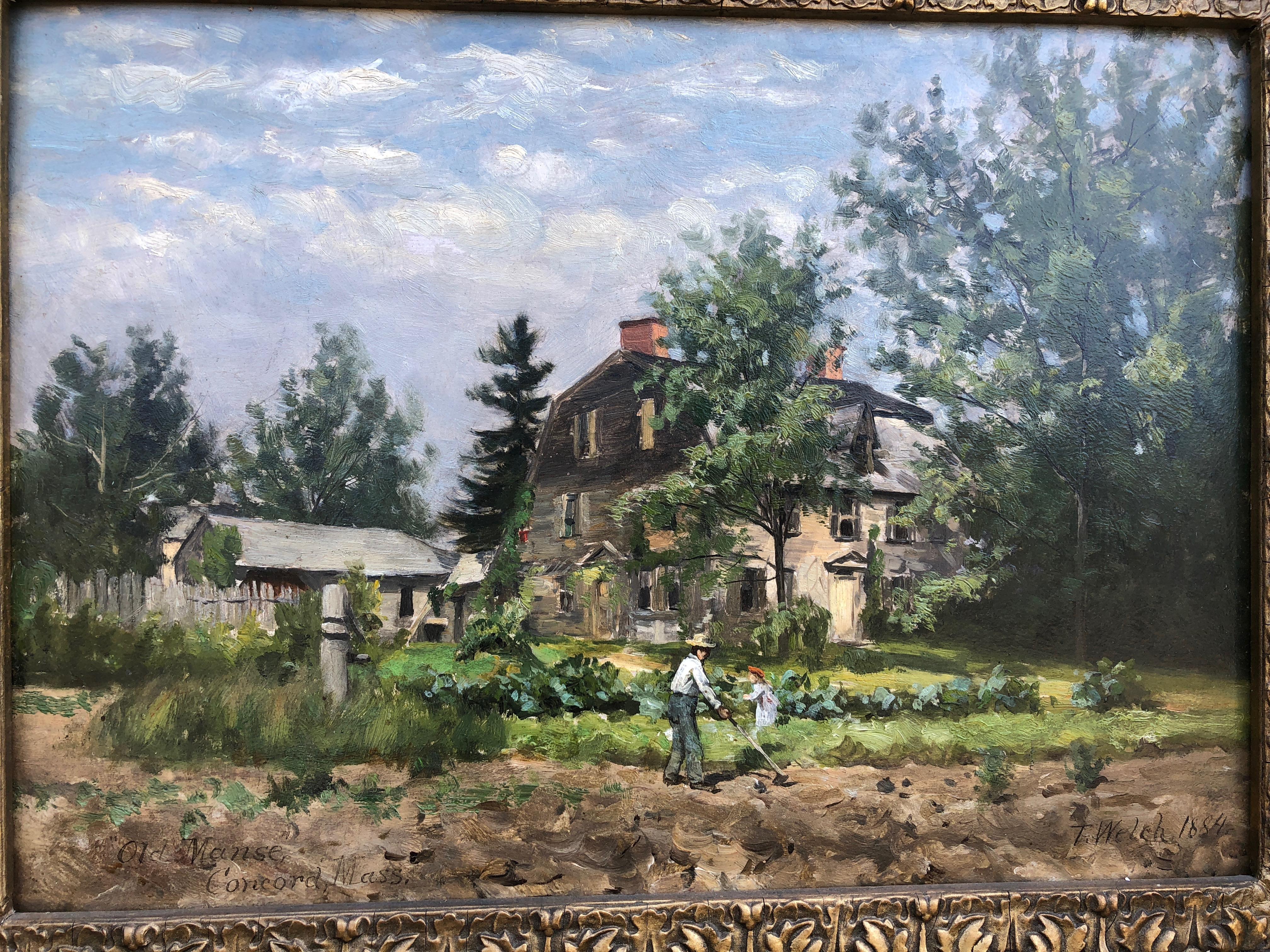 Old Manse, Concord - Painting by Thaddeus Welch