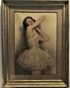 The Ballerina, An Original Pastel Drawing  of a Ballerina