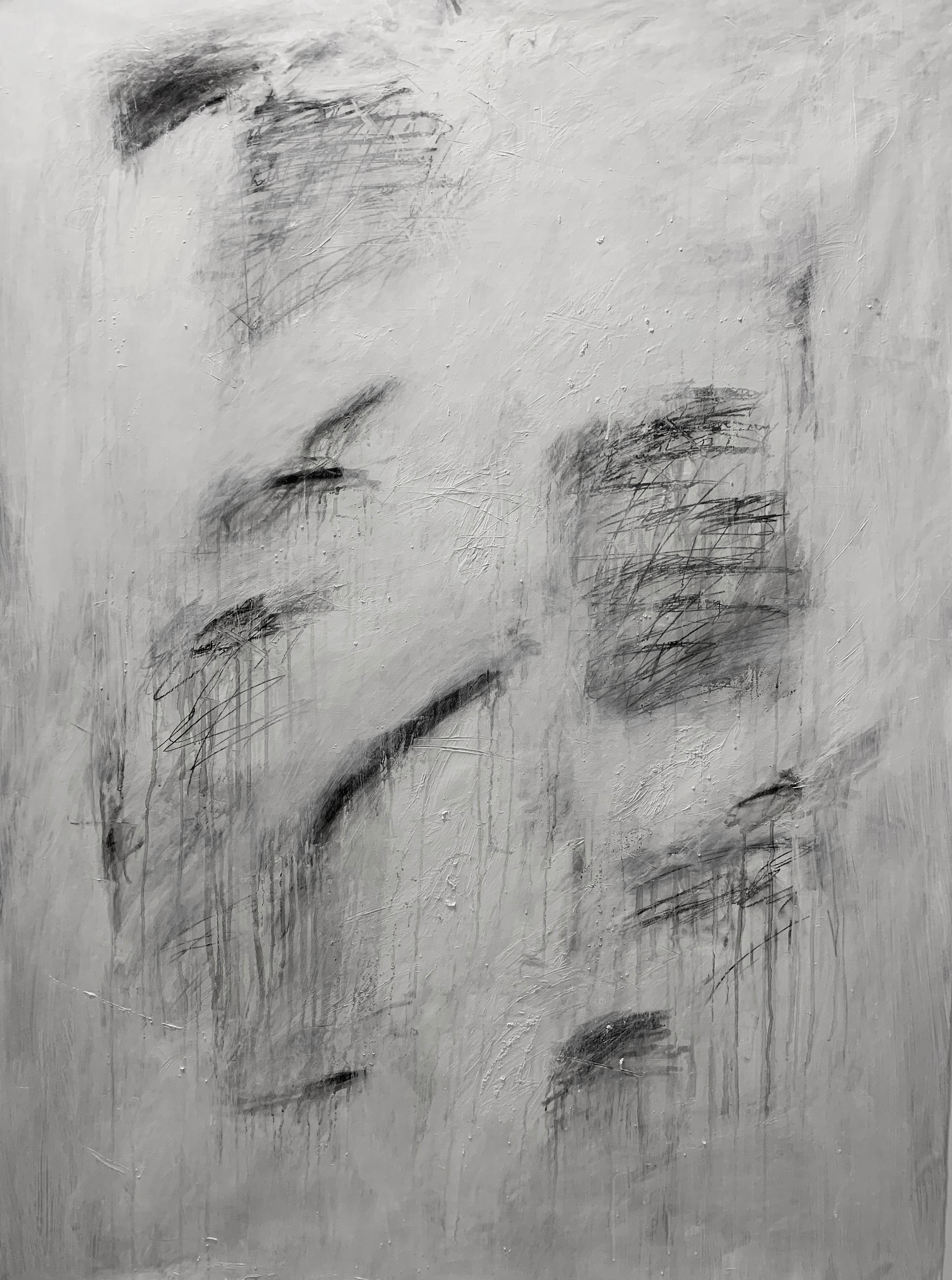 Devon Farber Abstract Painting – Shadow & Fog II
