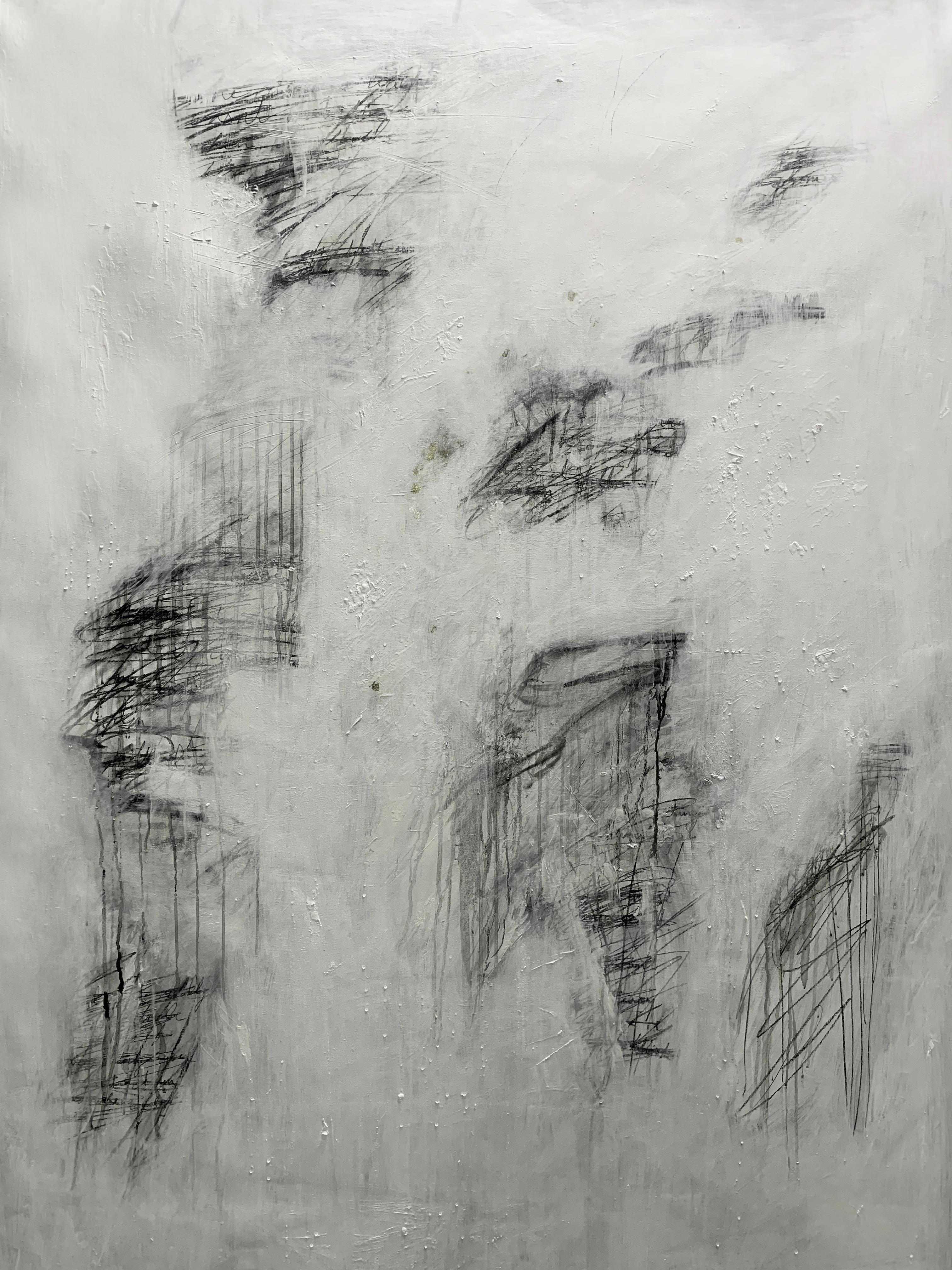 Devon Farber Abstract Painting - Shadow & Fog III