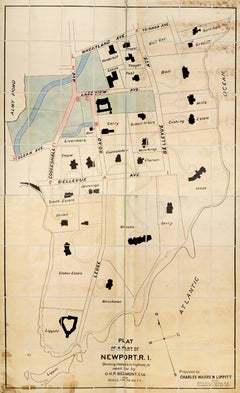 Plan of a Part of Newport, R. I. Showing Changes... O. H. P, Belmont, Esq. 