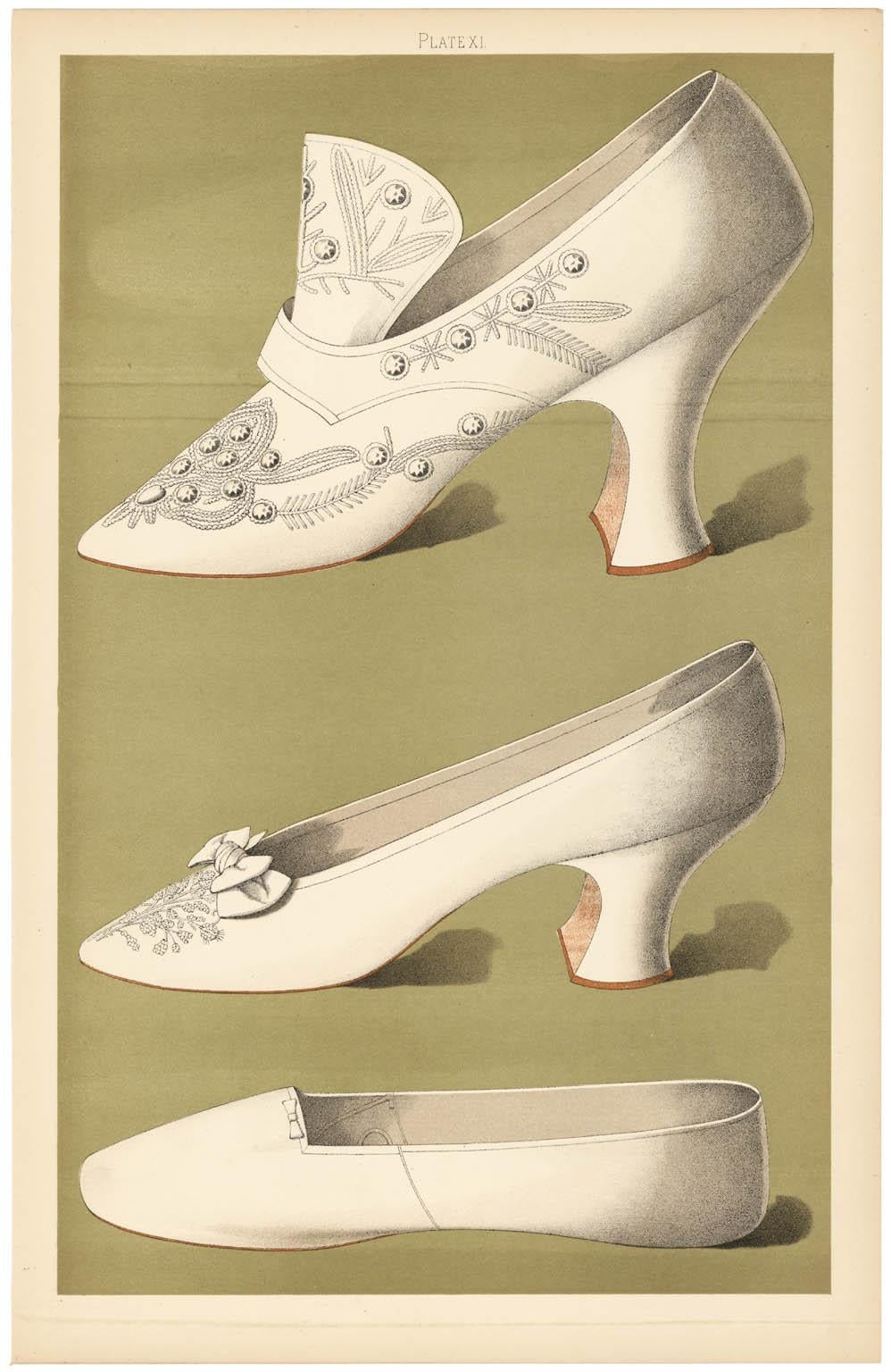 T. Watson Greig Print – Damen-Kleidschuhe. Servierplatte XI.