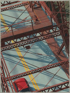 833 CLE Series: Red Bridge w/Car.