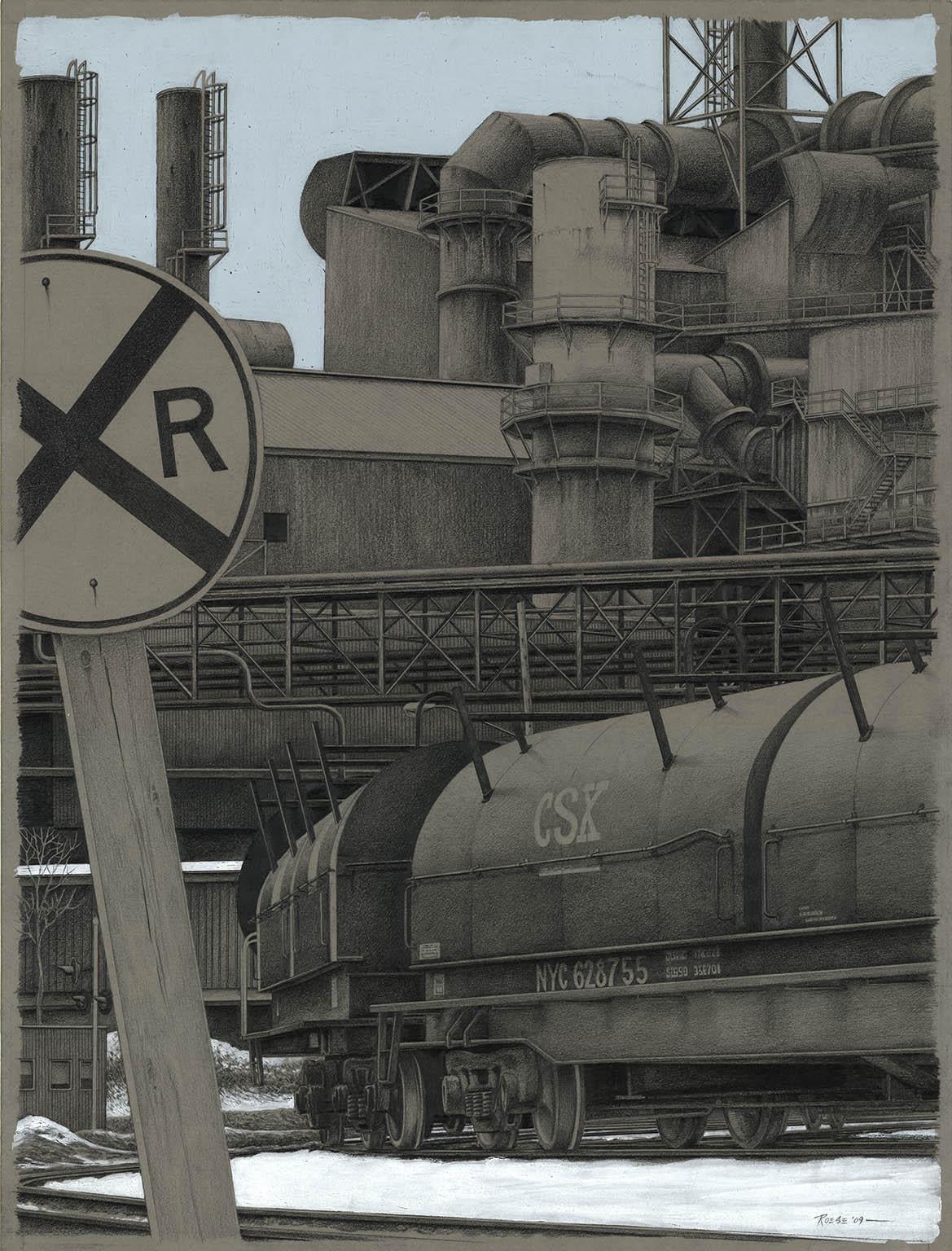 Série urbaine : Promis - Réalisme américain Mixed Media Art par Thomas R. Roese