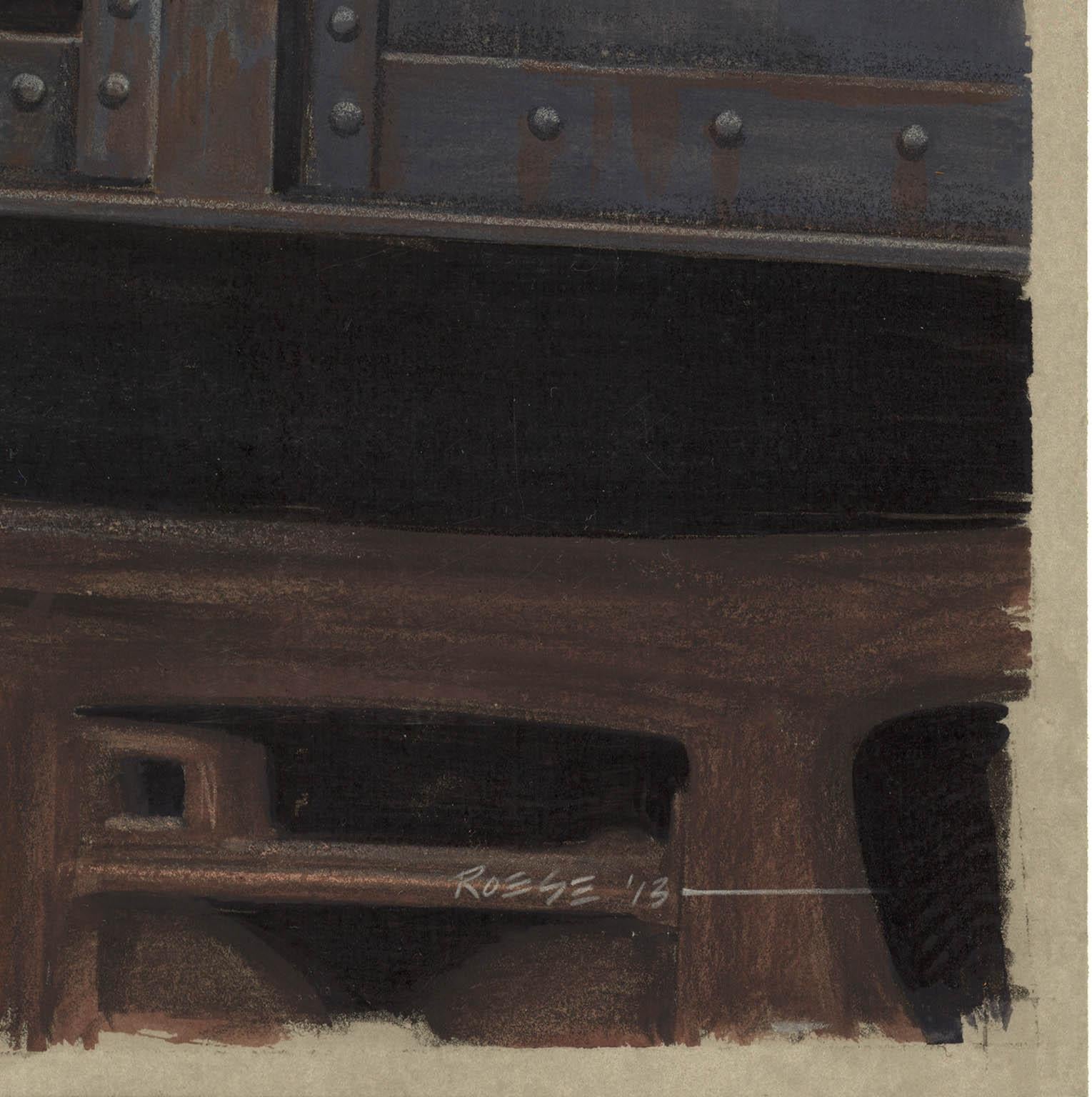 Serie Cle: Tres Filas en el Patio. - Mixed Media Art Fotorrealista de Thomas R. Roese