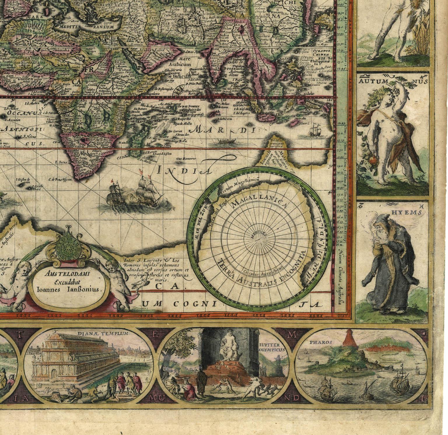 Nova Totius Terrarum Orbis Geographica Ac Hydrographica Tabula en vente 5