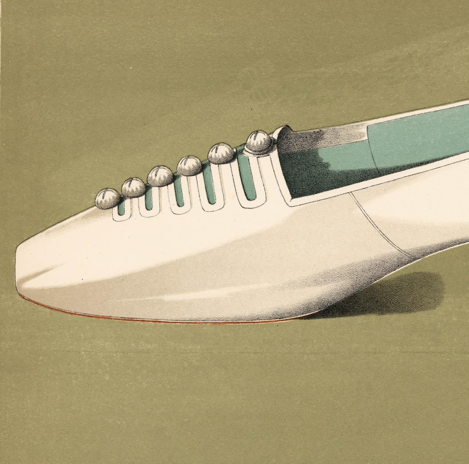 Damenkleid Schuhe.  Tafel X. – Print von T. Watson Greig