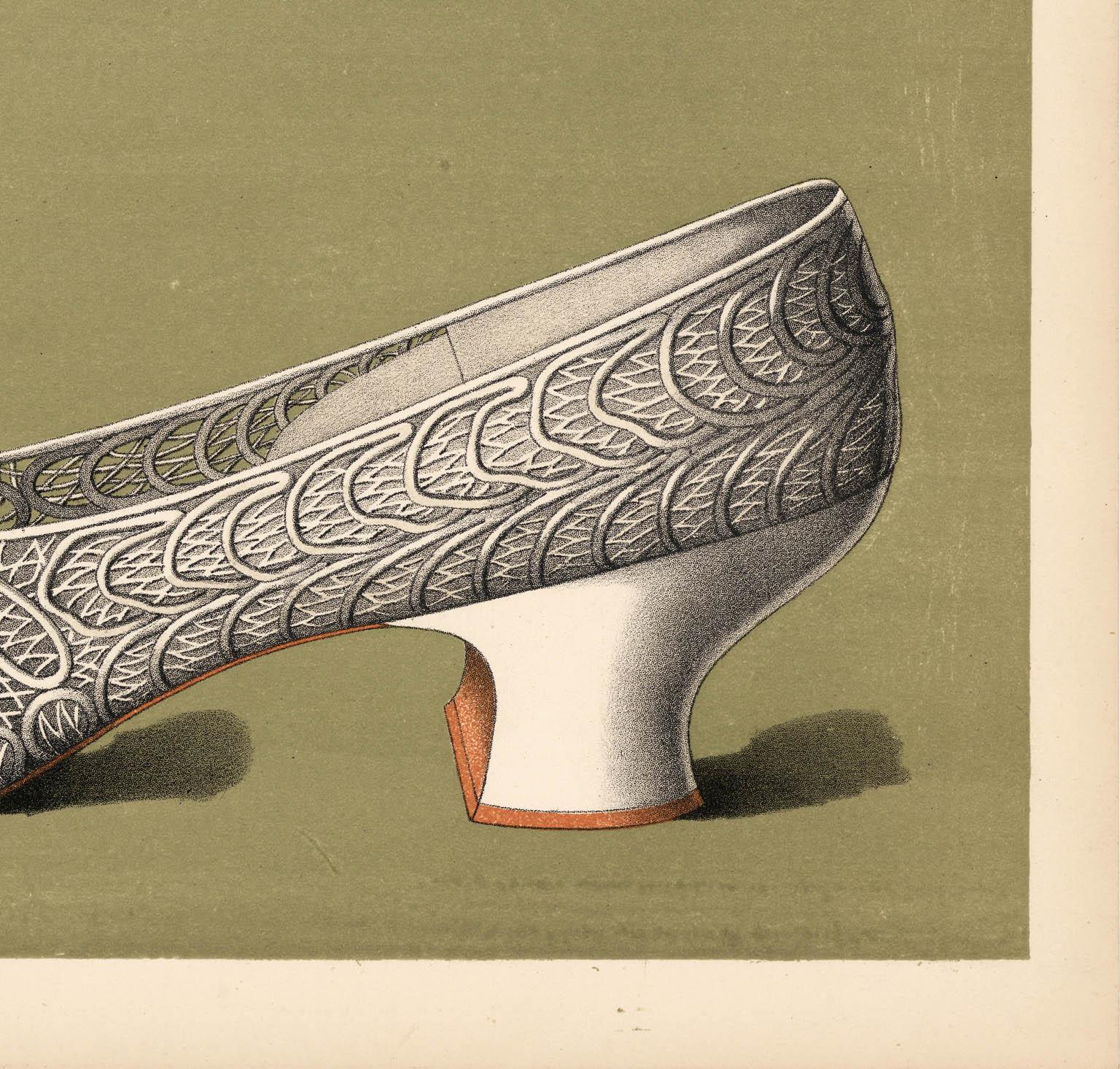 Damenkleid Schuhe.  Tafel X. (Beige), Print, von T. Watson Greig