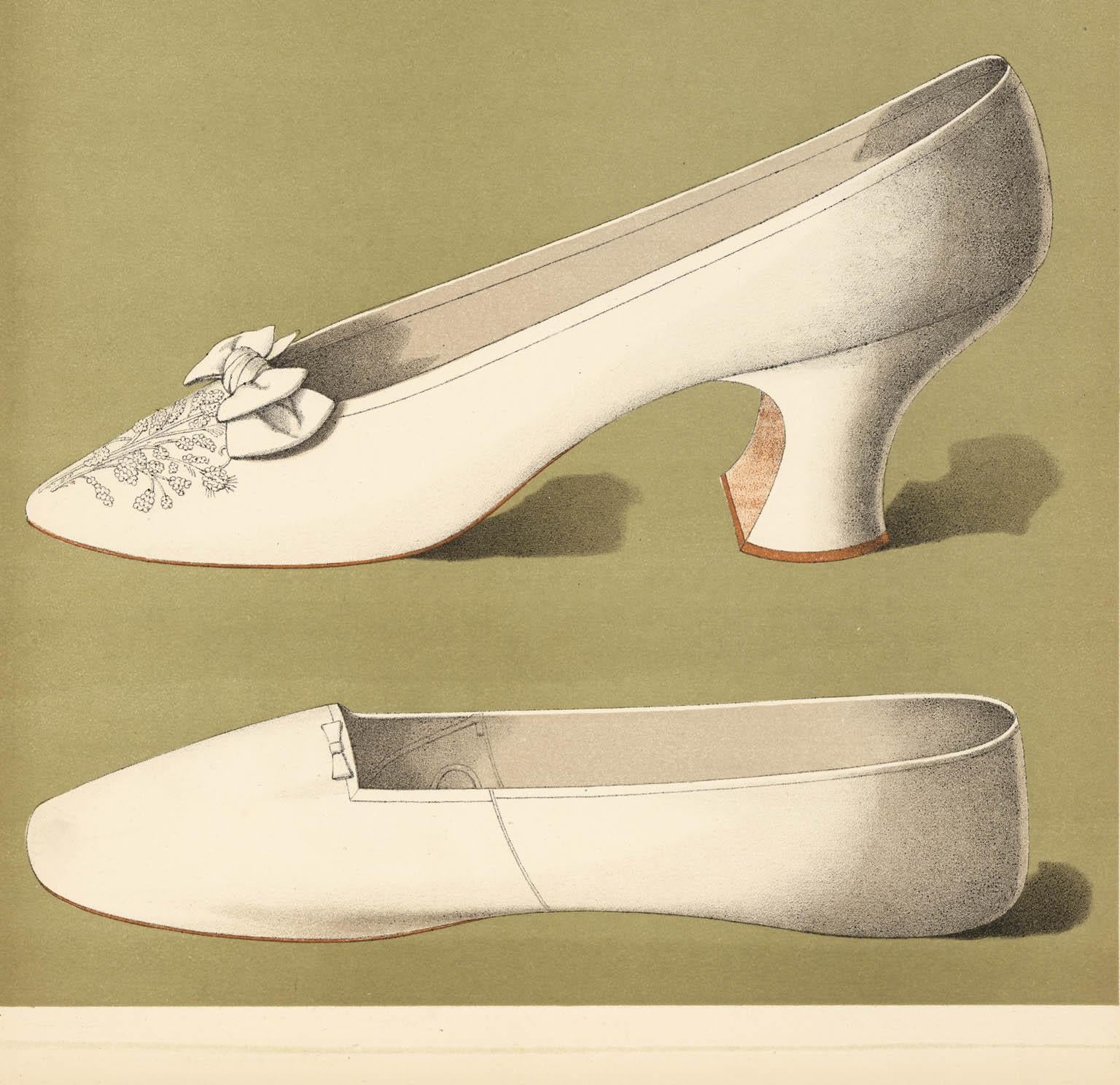 Damen-Kleidschuhe. Servierplatte XI. (Braun), Print, von T. Watson Greig