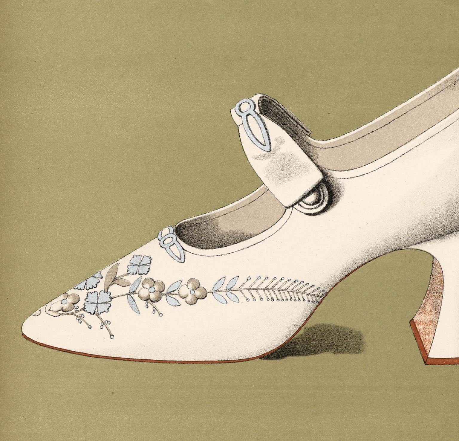Damen-Kleidschuhe.  Servierteller XII. – Print von T. Watson Greig