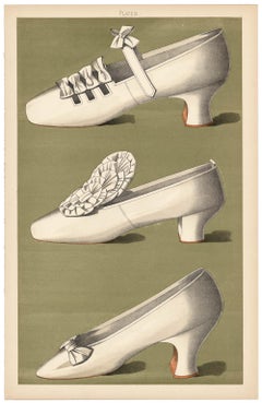 Antique Ladies Dress Shoes.  Plate IX.