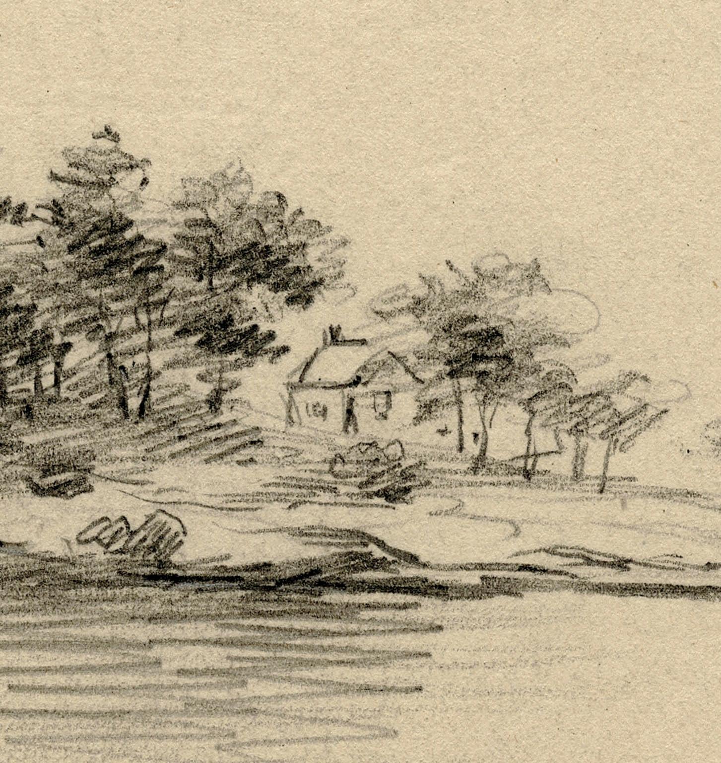 Tuck's Island off Madison Conn.  [Tuxis Island]. - Naturalistic Art by Reynolds Beal