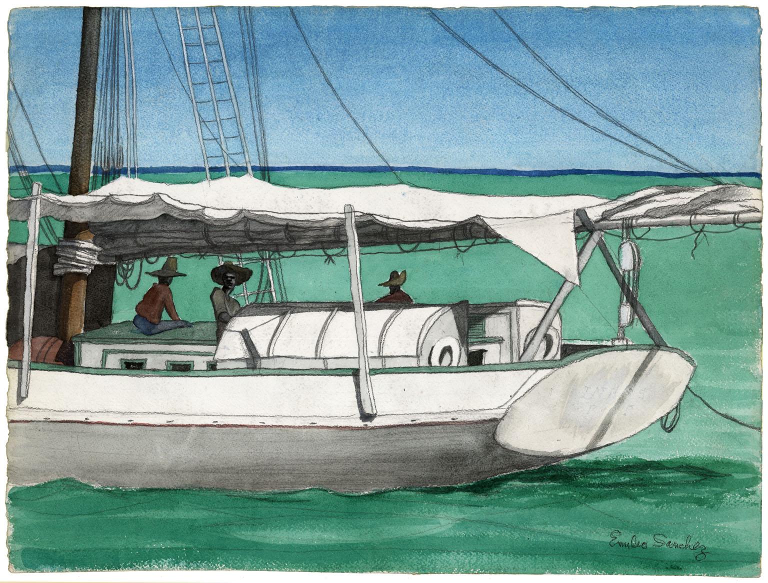 Schoner St. Croix – Art von Emilio Sanchez