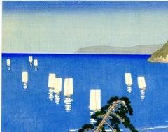 Fishing on the Shore in Summer