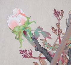 Winter Wren and Peonies