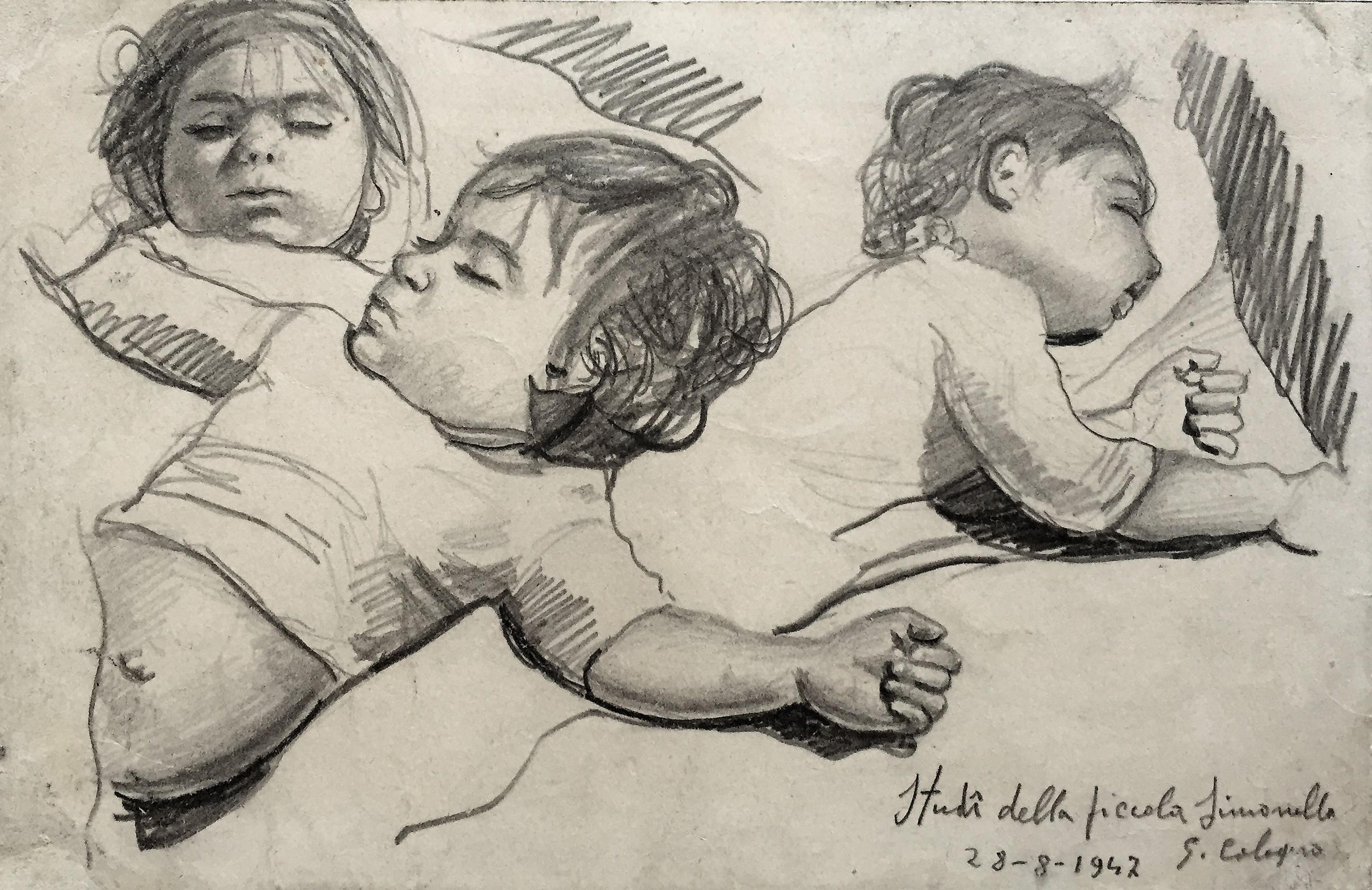 Studi della picola Simonella – Art von Jean Calogero