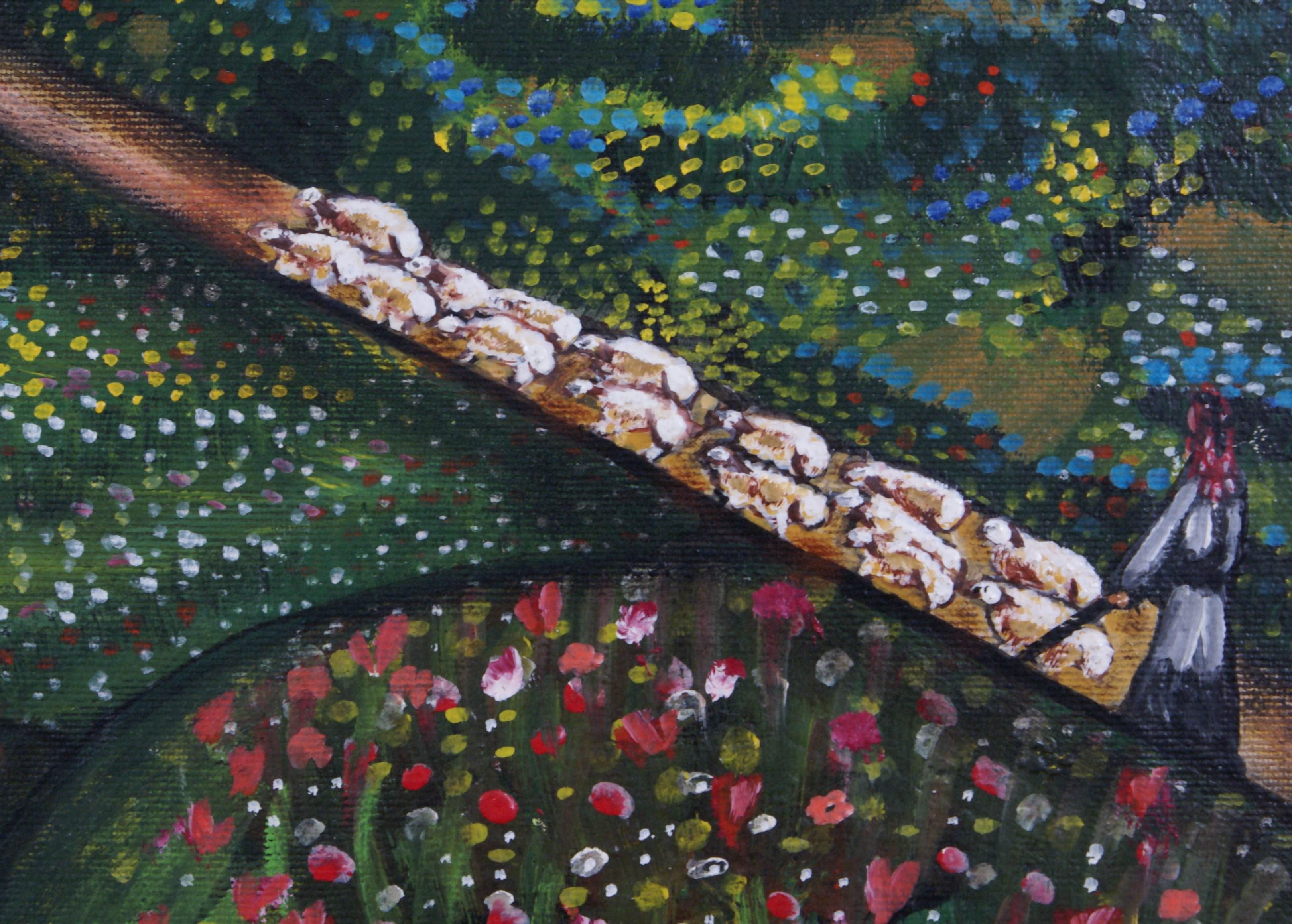 Spring in Baqa'a - Naturalistic Painting by Riham Ghassib