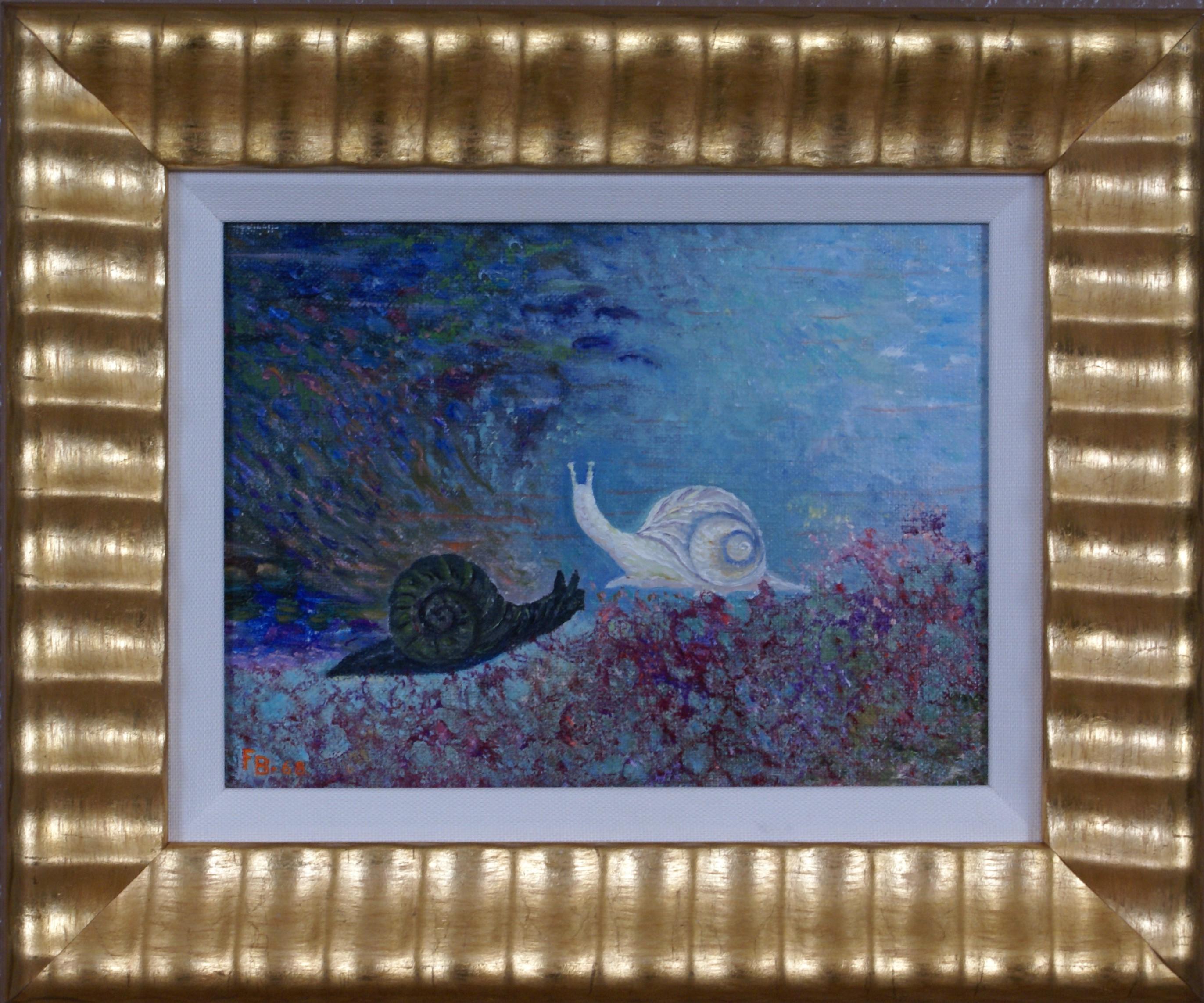 A Pair of Paintings of Snails 1