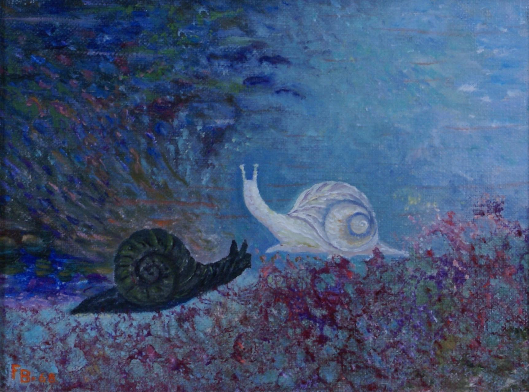 A Pair of Paintings of Snails 2