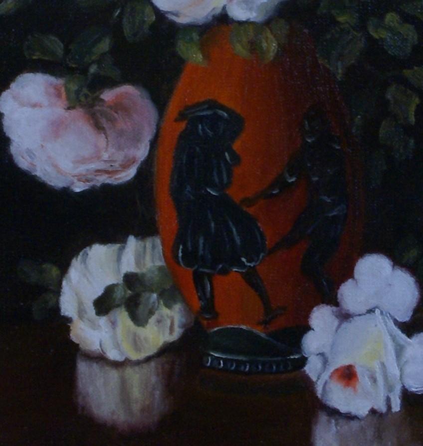 Nature morte florale de roses  - Réalisme Painting par Goethem