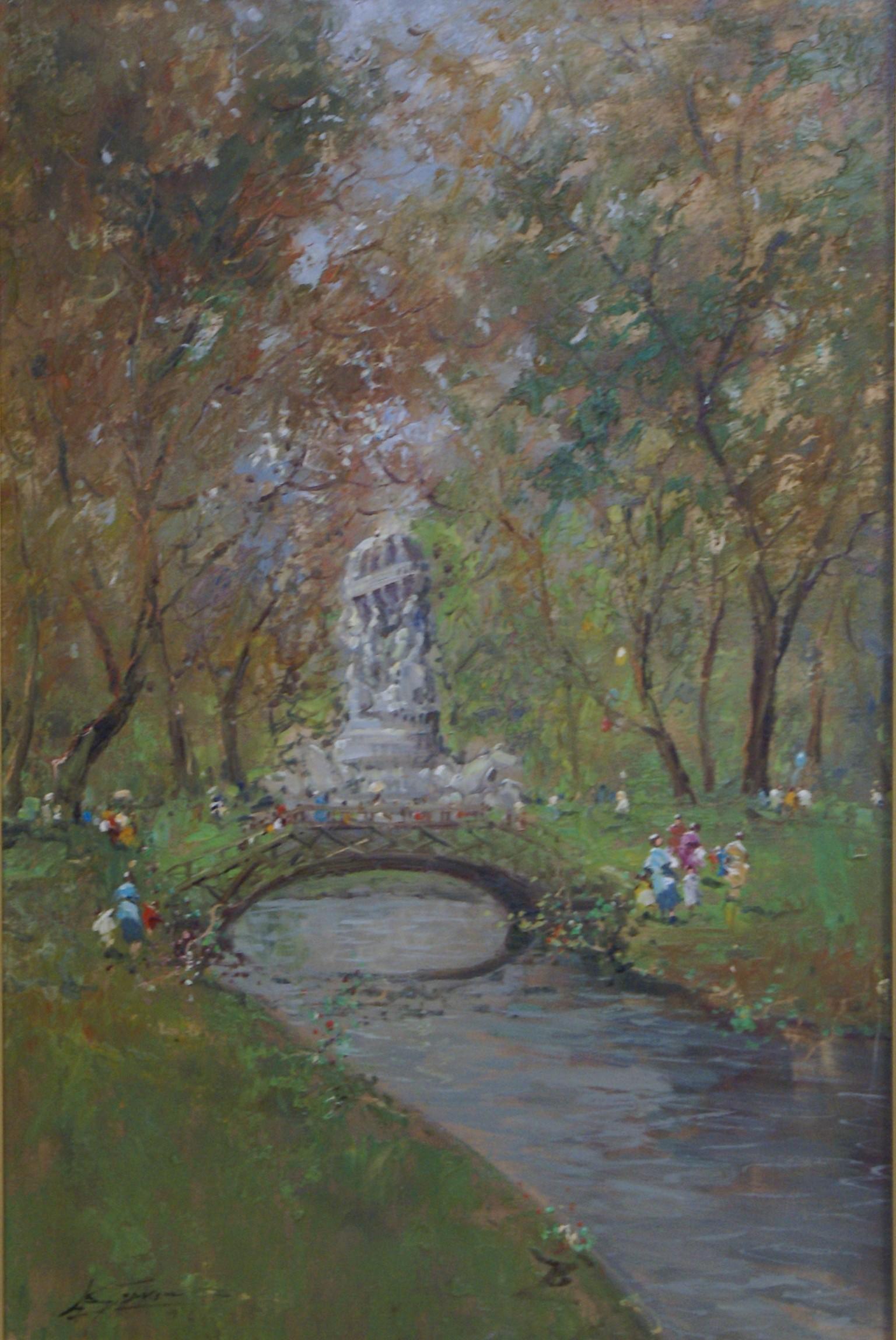 Parco (Park) - Painting by Antonio Gravina
