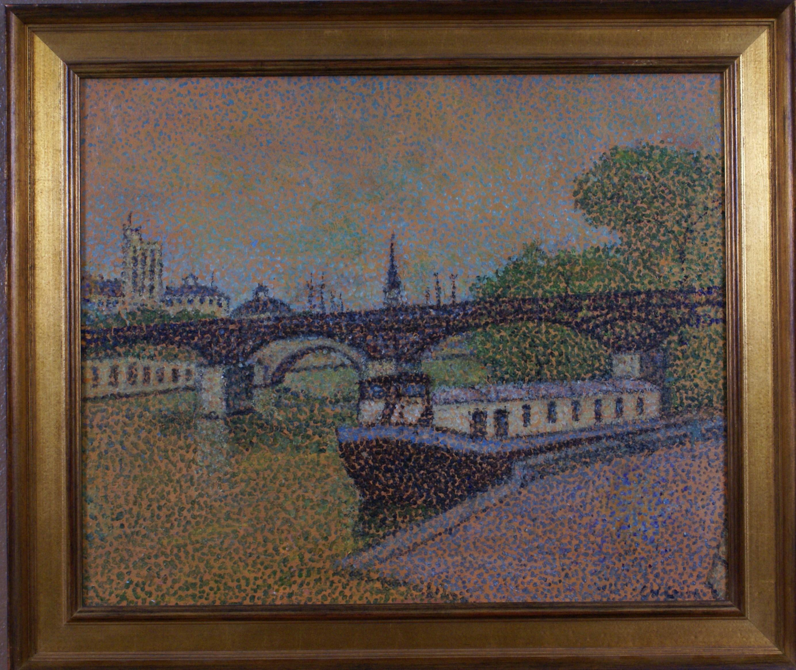 Emile Crepin Landscape Painting - In Paris