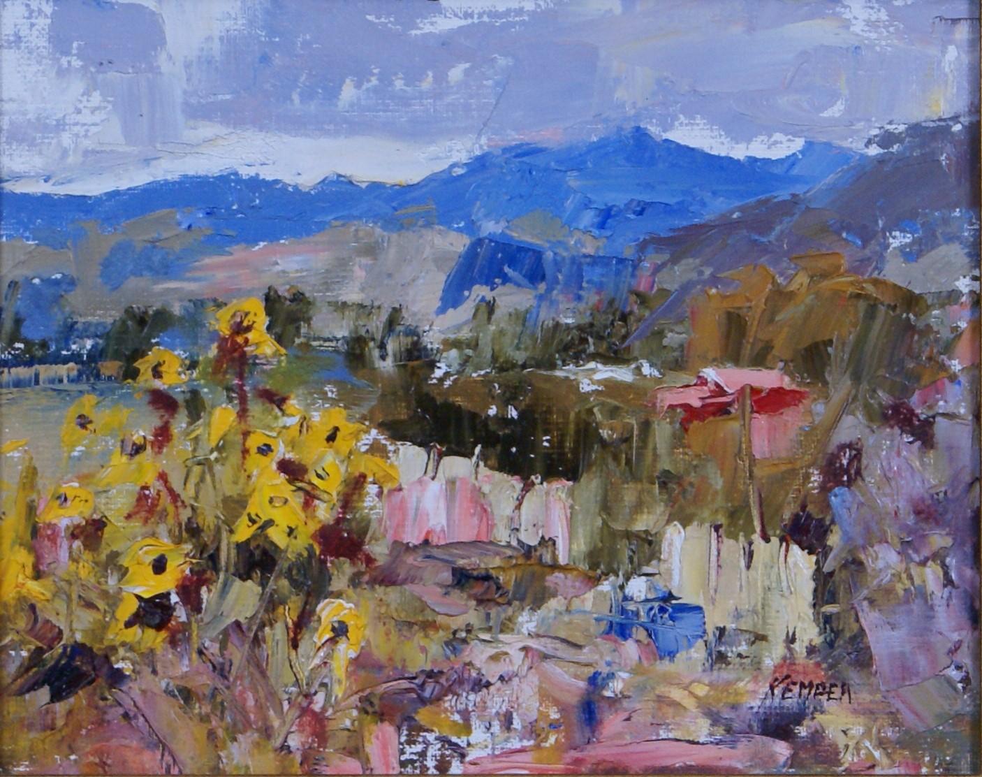 Textures of Llano Quemado - Painting by Kemper Coley