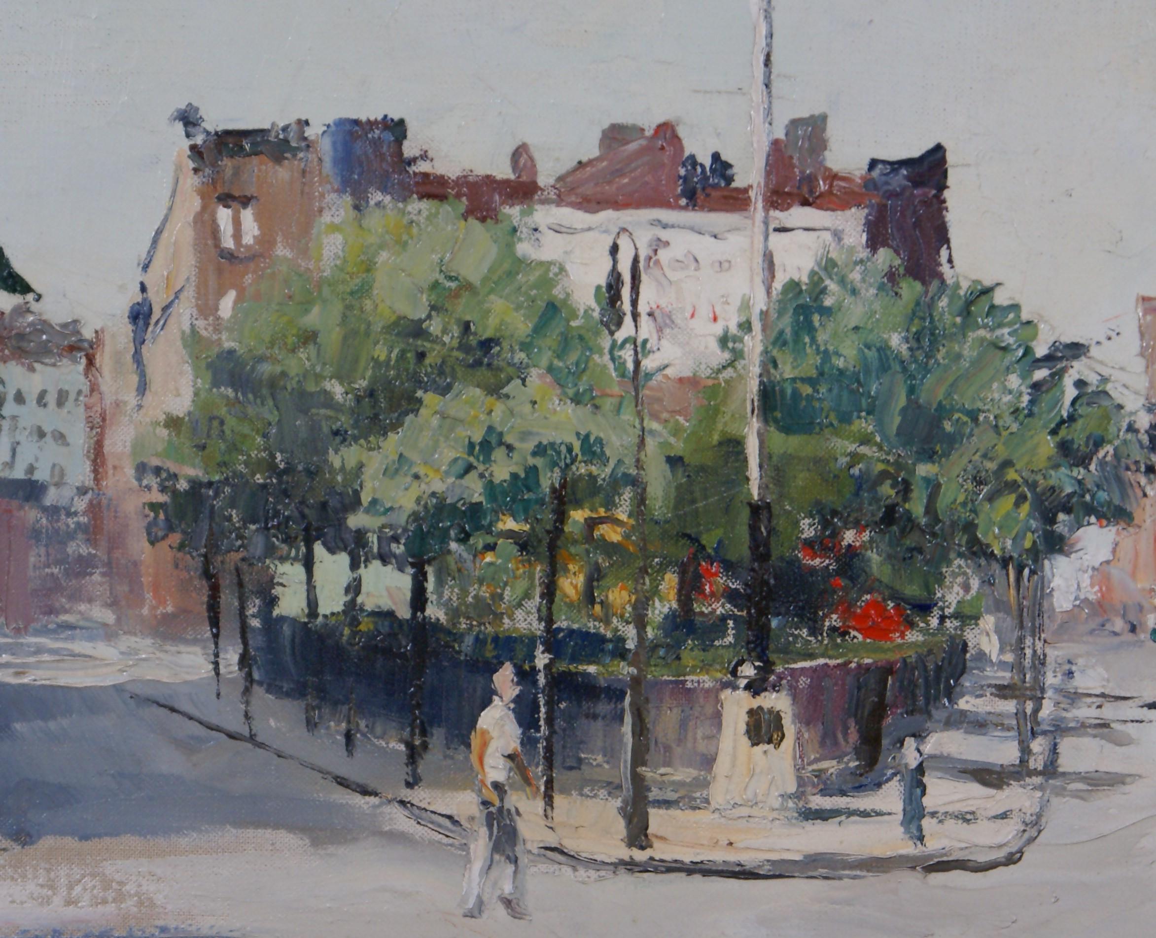 Sheridan Square - Painting by Peter Hayward