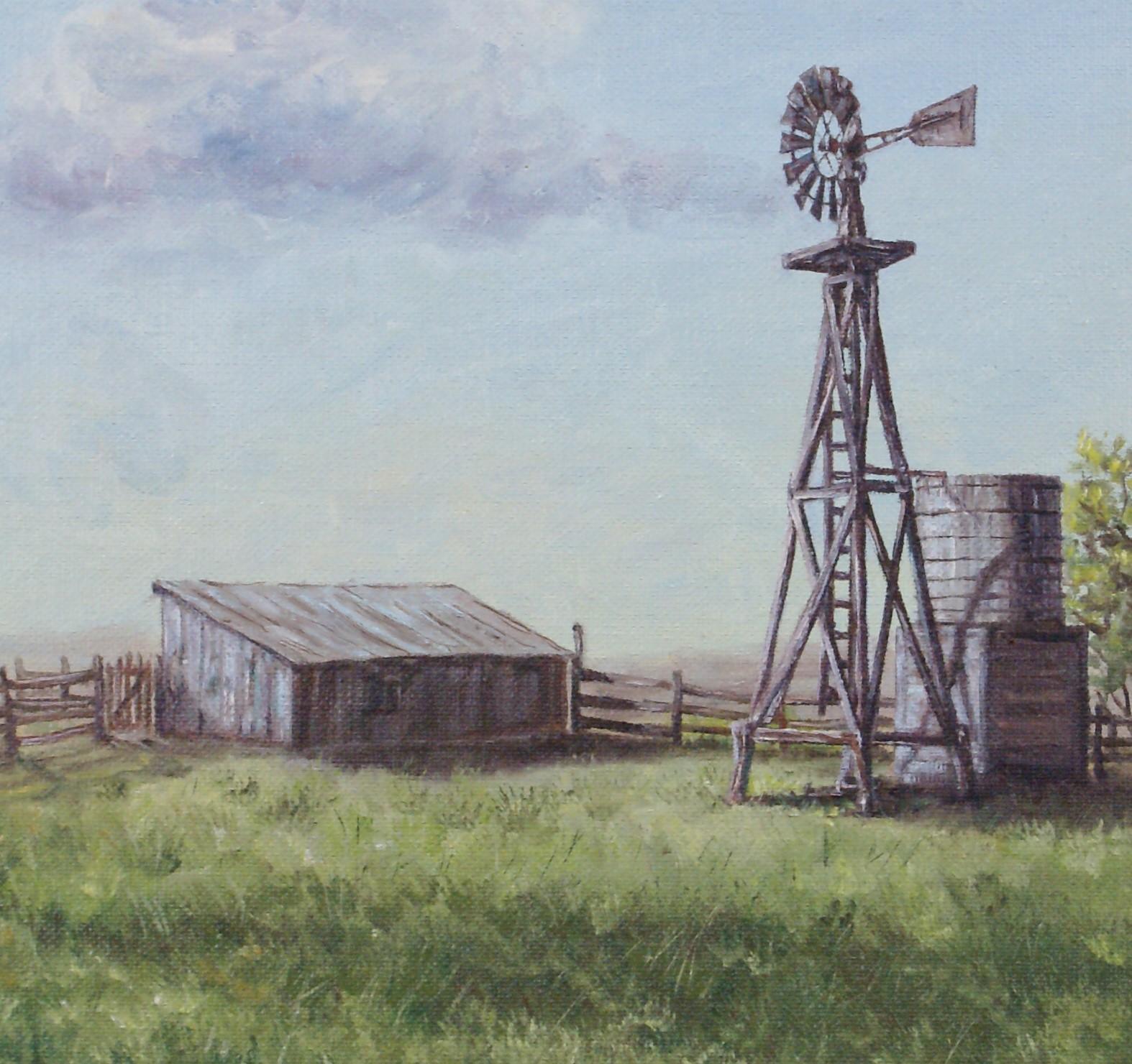 {The Ranch} - Painting by Bill Craig