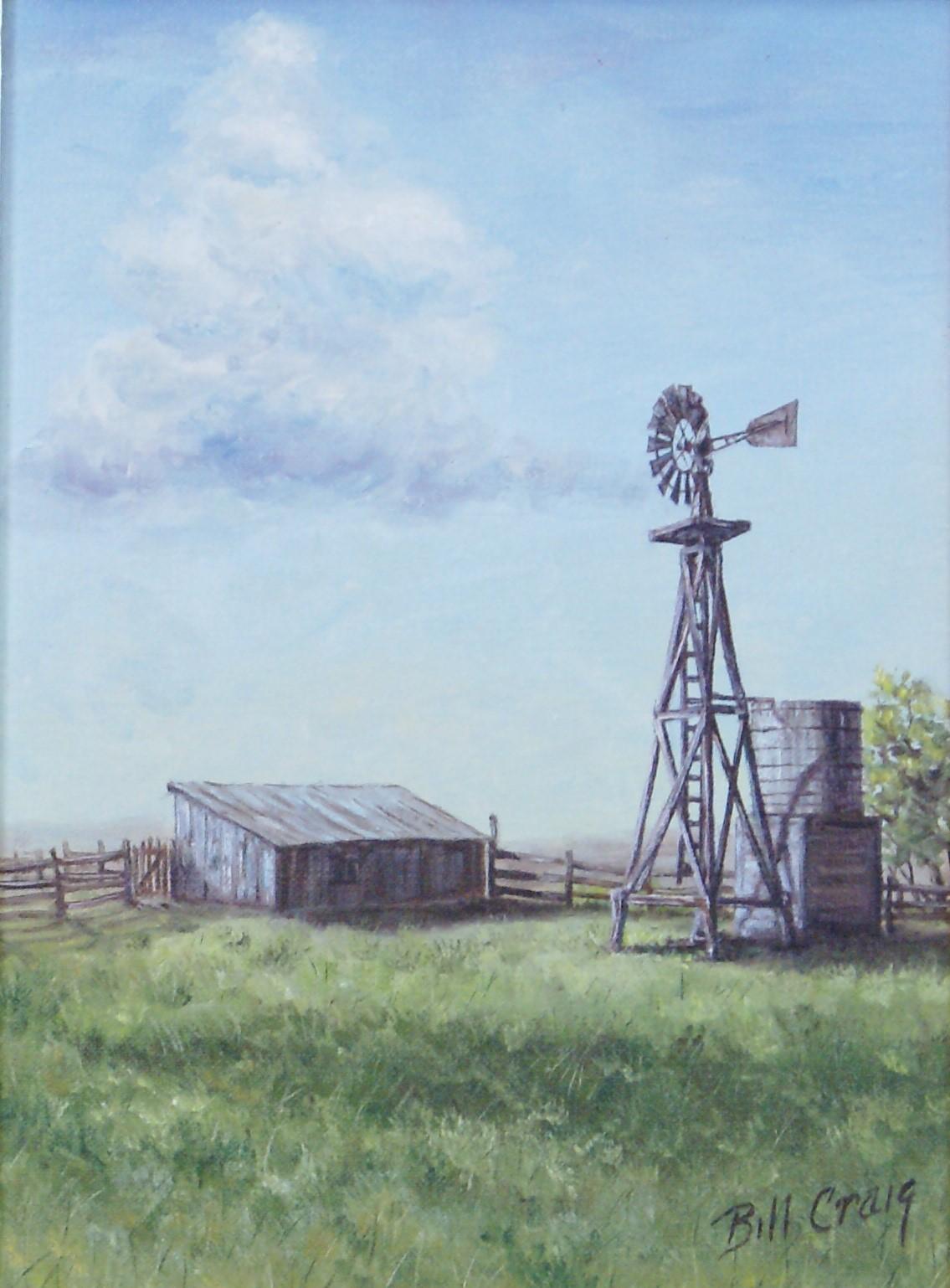 {The Ranch} - Realist Painting by Bill Craig