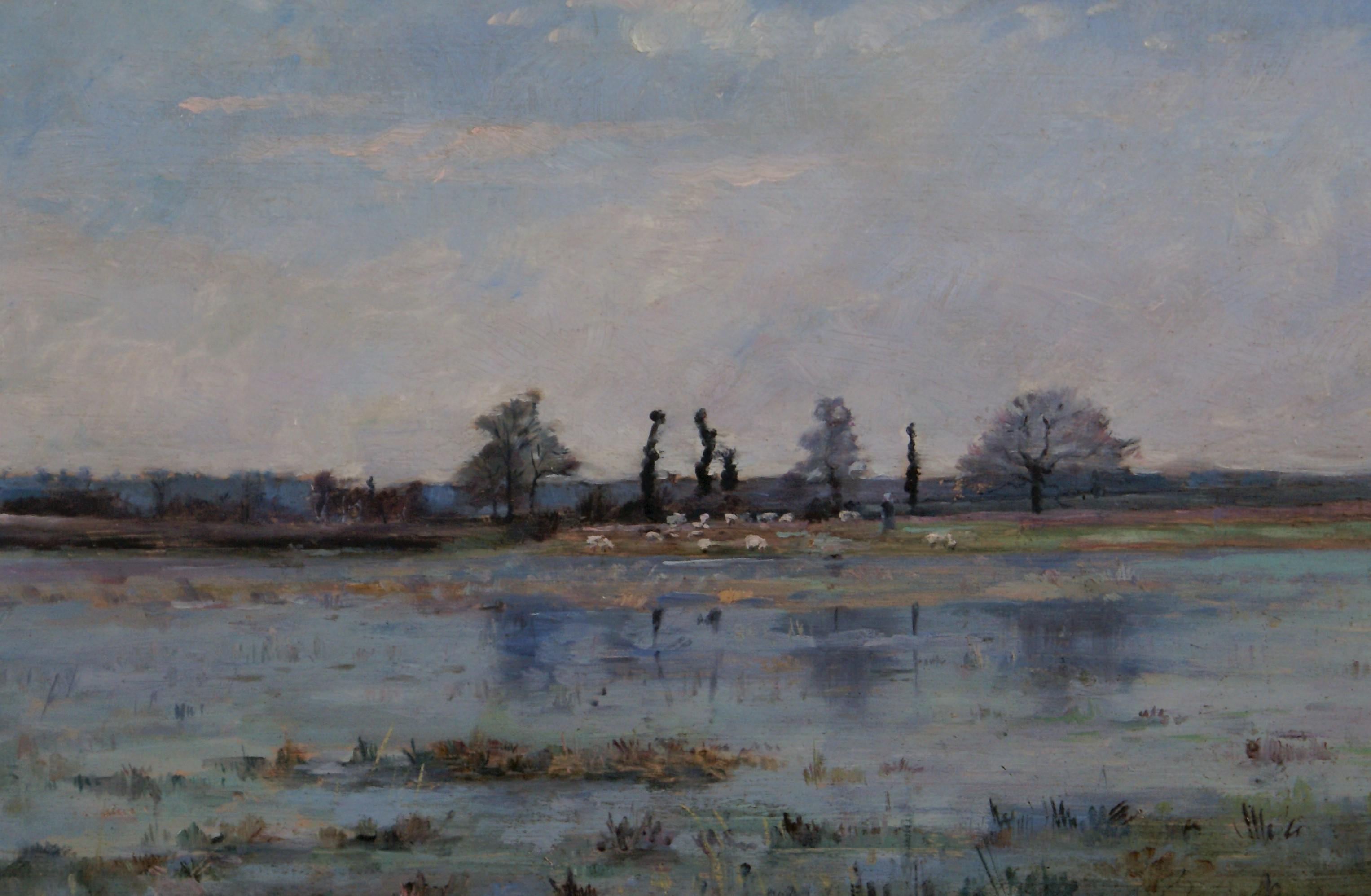 The Marshlands - Painting by (In the Style of) Max Weyl