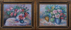 Pair of Floral Still Life Paintings