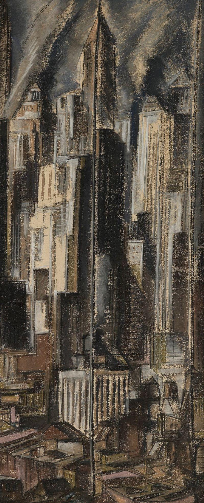 Skyscrapers. - American Modern Art by Howard Norton Cook