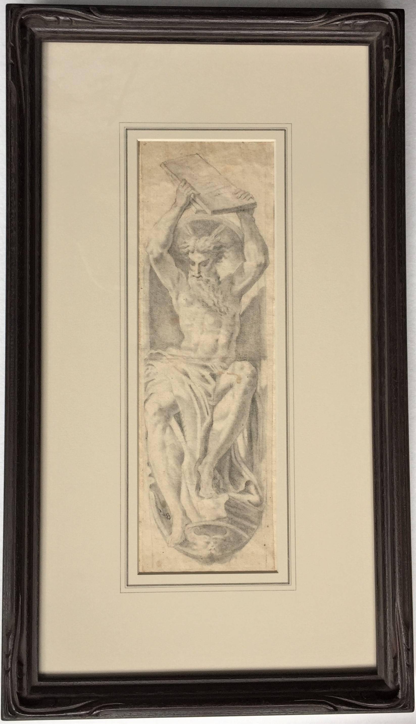 Moses bricht die Tafel des Gesetzes ab (nach Parmigianino. 1503-1540)