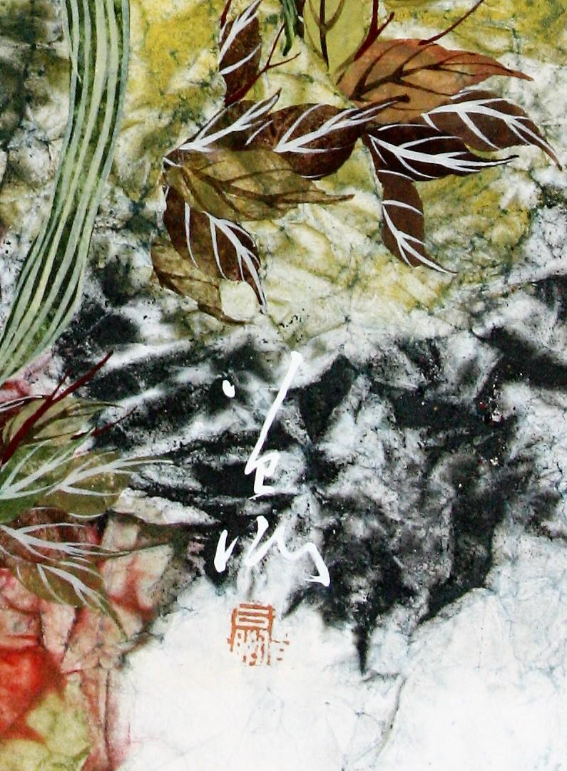 Spring: Iris und Tradescantia (Moderne), Art, von Pang Tseng-Ying.