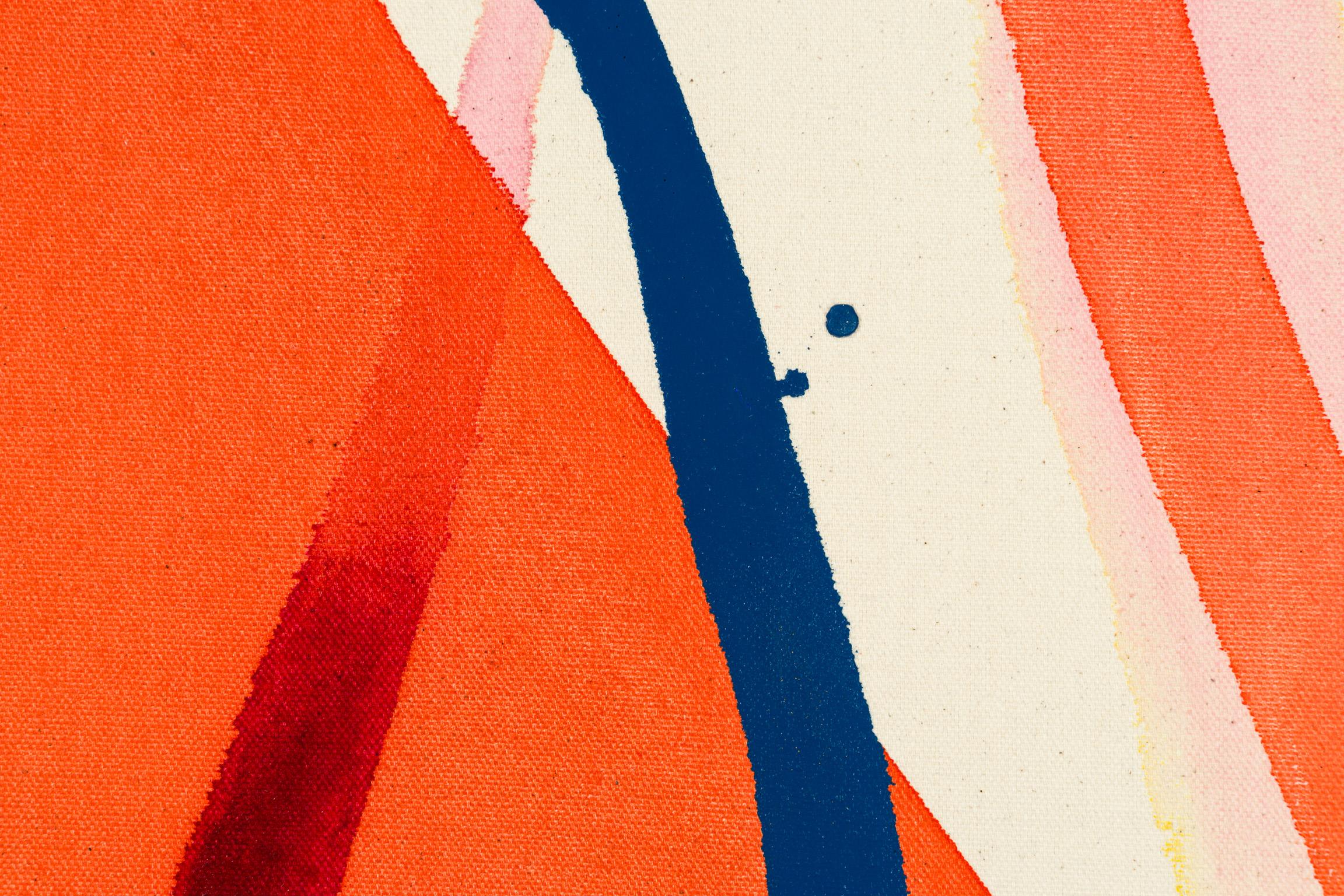Together 1 - Orange Abstract Painting by April Midkiff