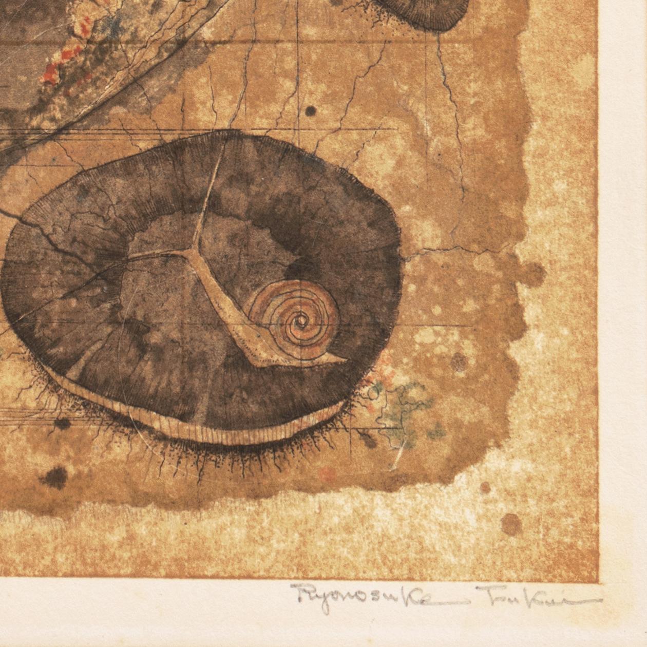 « Map of Life », Université des Beaux-Arts, Tokyo, nature morte de fleurs, Bénézit - Moderne Print par Ryonosuke Fukui