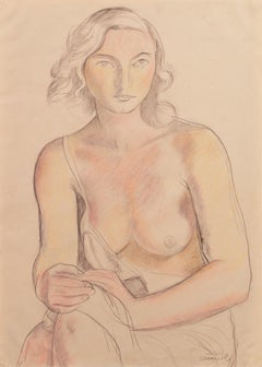 'Young Woman Seated', Ecole des Beaux Arts, Bay Area, New York, American School 