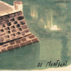 'Breton Village with Lighthouse', Post-Impressionism, Brittany, Modernism