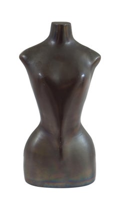 Bronzeskulptur eines weiblichen Torsos aus der Mitte des Jahrhunderts