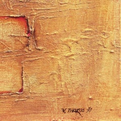 'Composition in Ochre and Saffron',  San Francisco Bay Area Abstraction