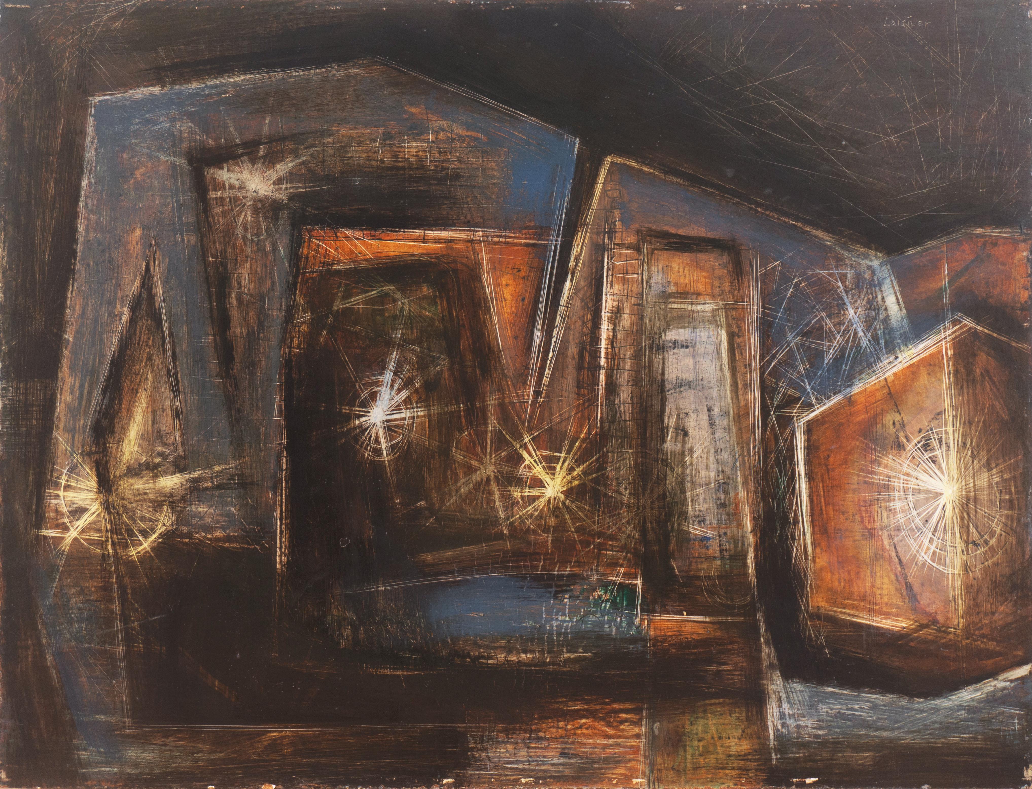 Abstract Painting de George Laisner - Luciérnagas", Instituto de Arte de Chicago, Asociación de Arte de San Francisco, Seattle