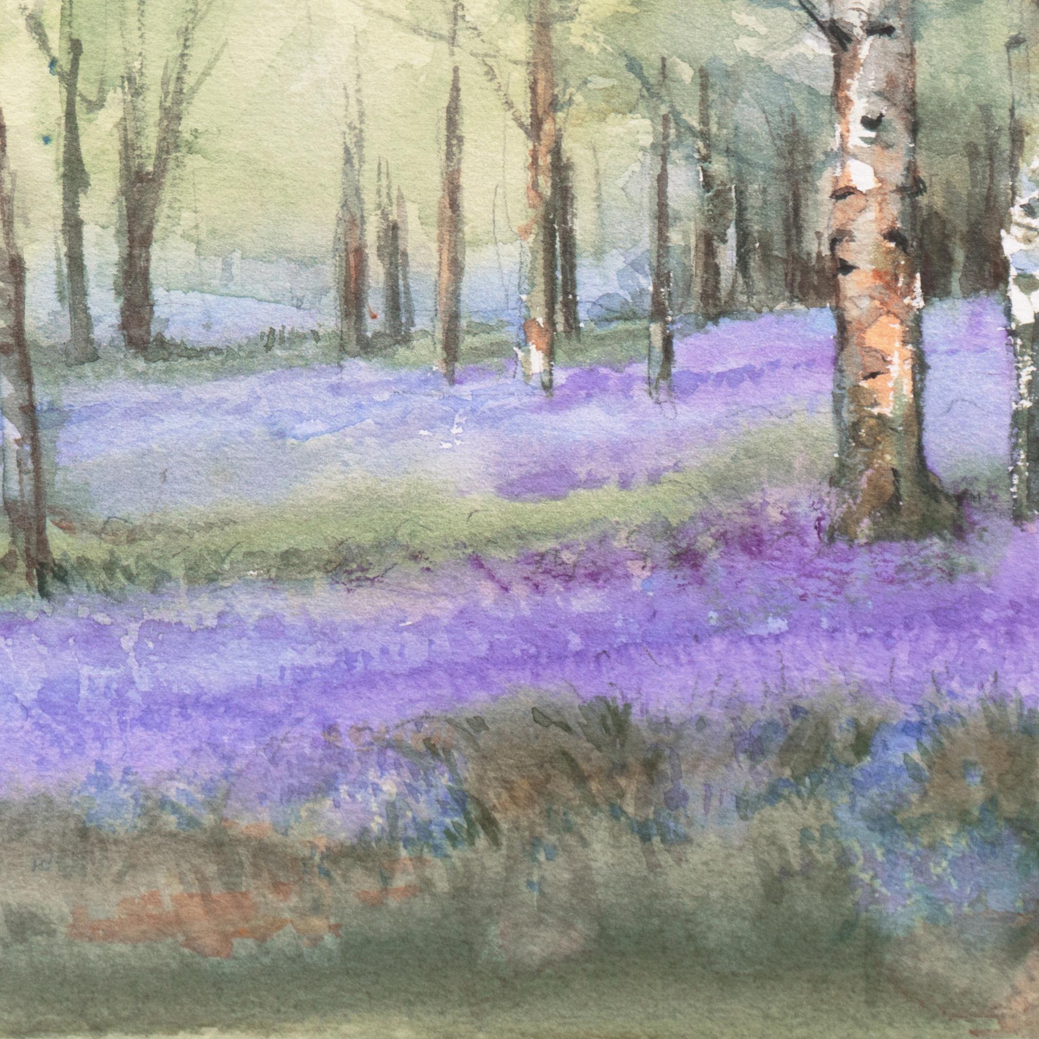 « Printemps Violets, English Cotswolds », Royal Society of British Artists, Dobunni en vente 2