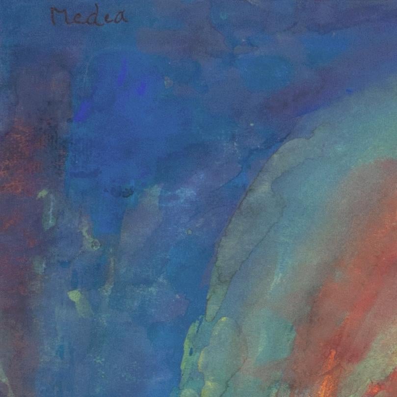 „Medea“, Jasons Enchantress, griechische mythologische Figur, expressionistische Frau (Expressionismus), Art, von Peter Brandes