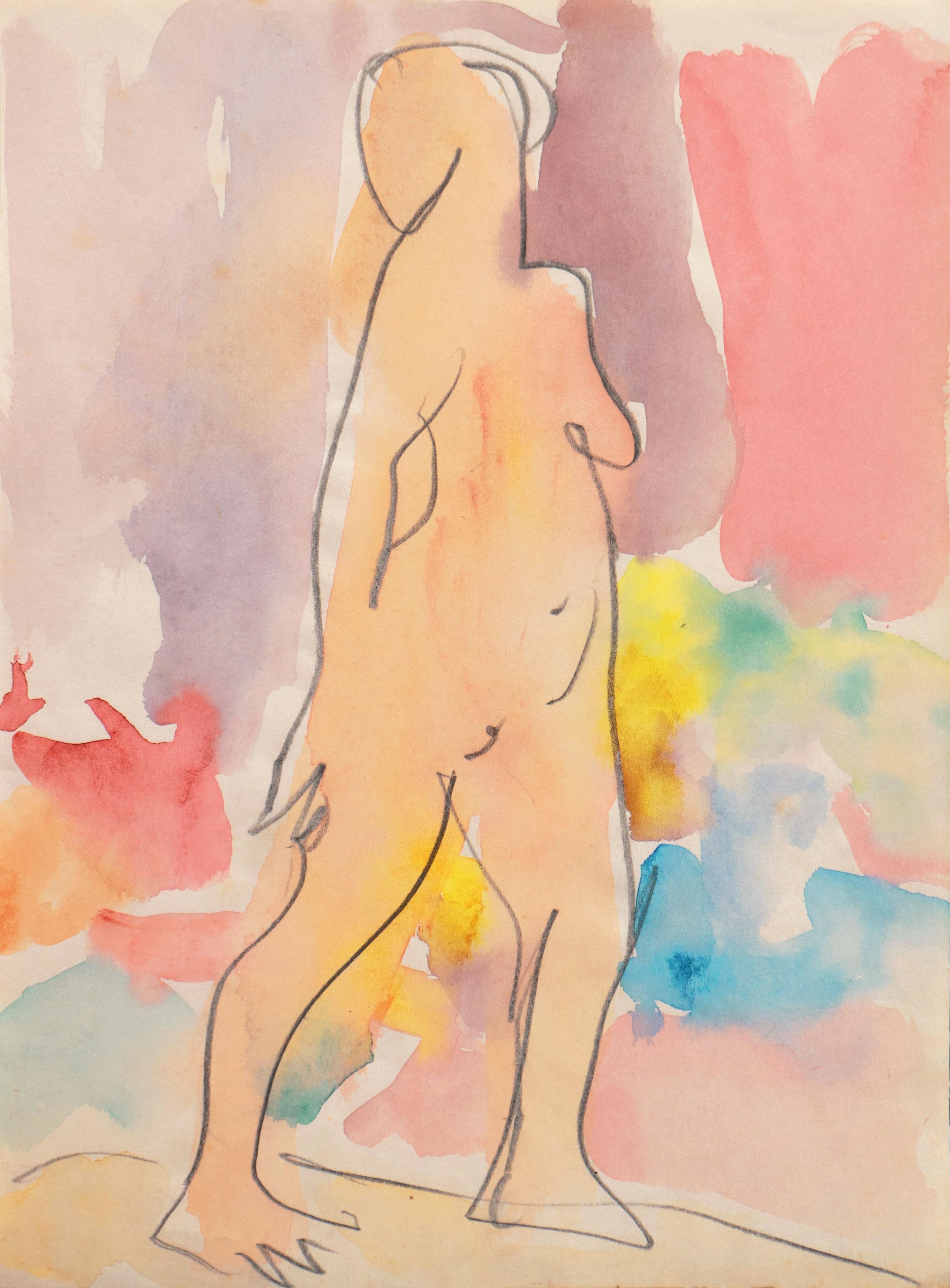 'Standing Nude', Paris, Louvre, Salon d'Automne, Académie Chaumière, LACMA, SFAA