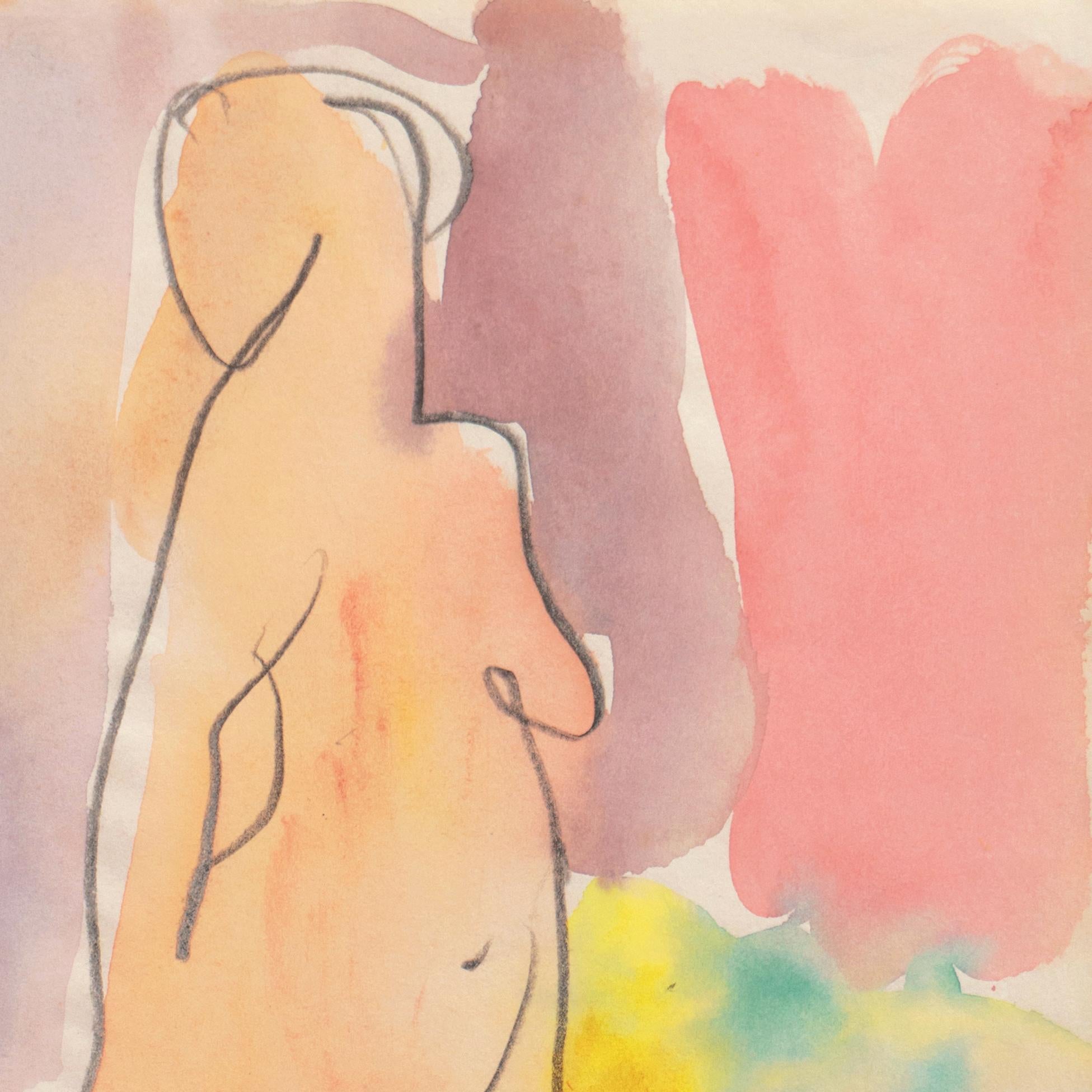 'Standing Nude', Paris, Louvre, Salon d'Automne, Académie Chaumière, LACMA, SFAA For Sale 2