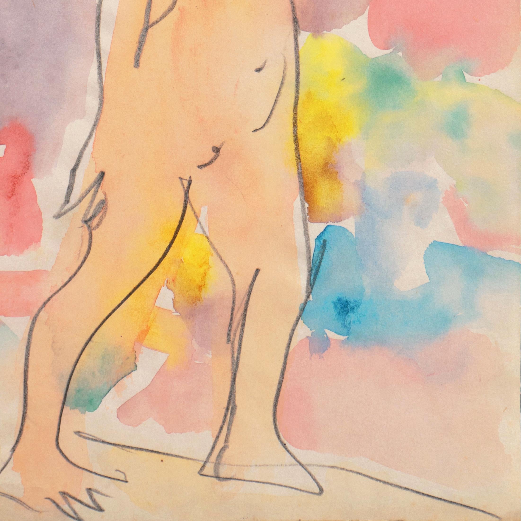 'Standing Nude', Paris, Louvre, Salon d'Automne, Académie Chaumière, LACMA, SFAA For Sale 3
