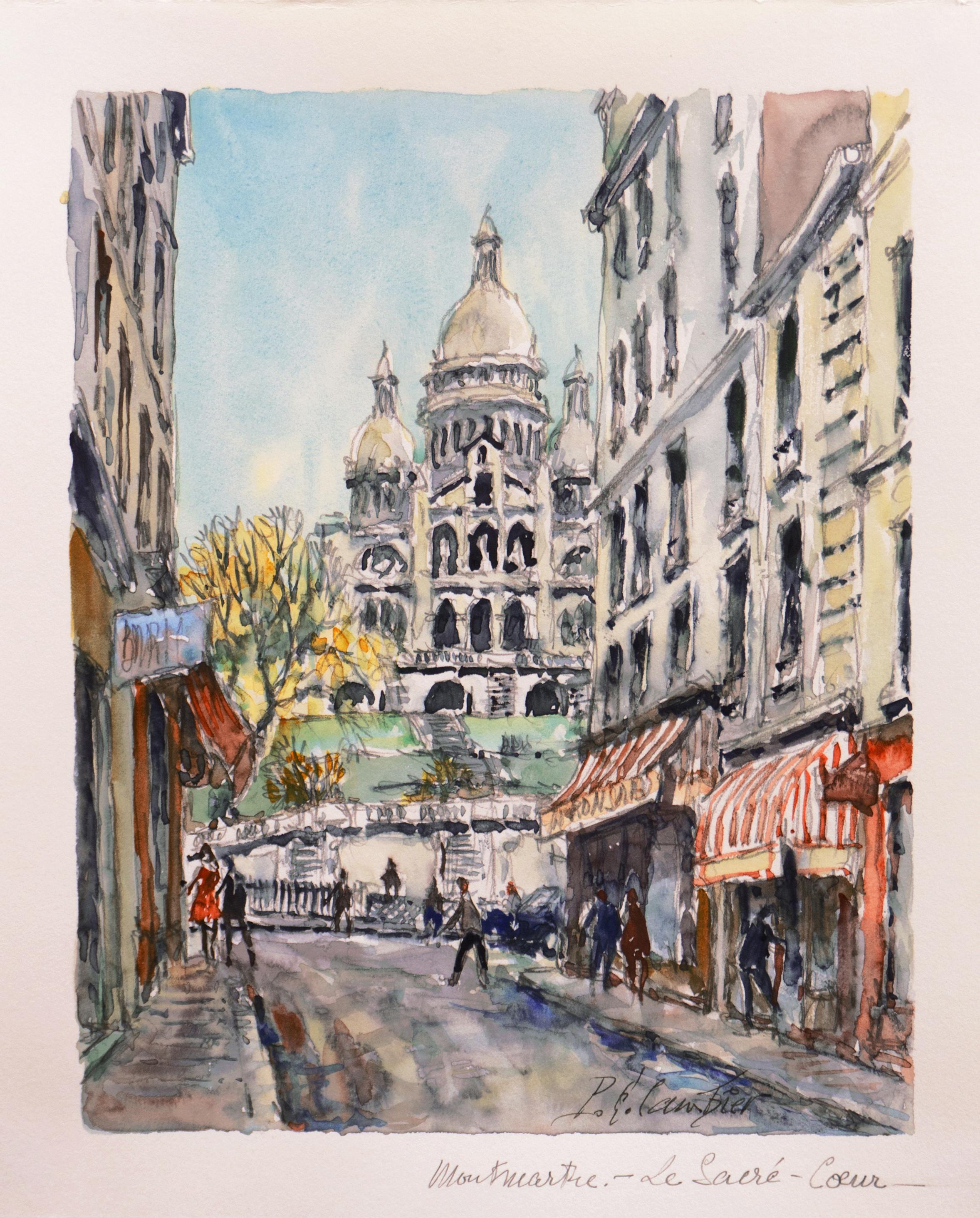 'Montmartre and Sacre Coeur', Paris, Salon D'Automne, Salon Des Independents - Art by Pierre Eugene Cambier