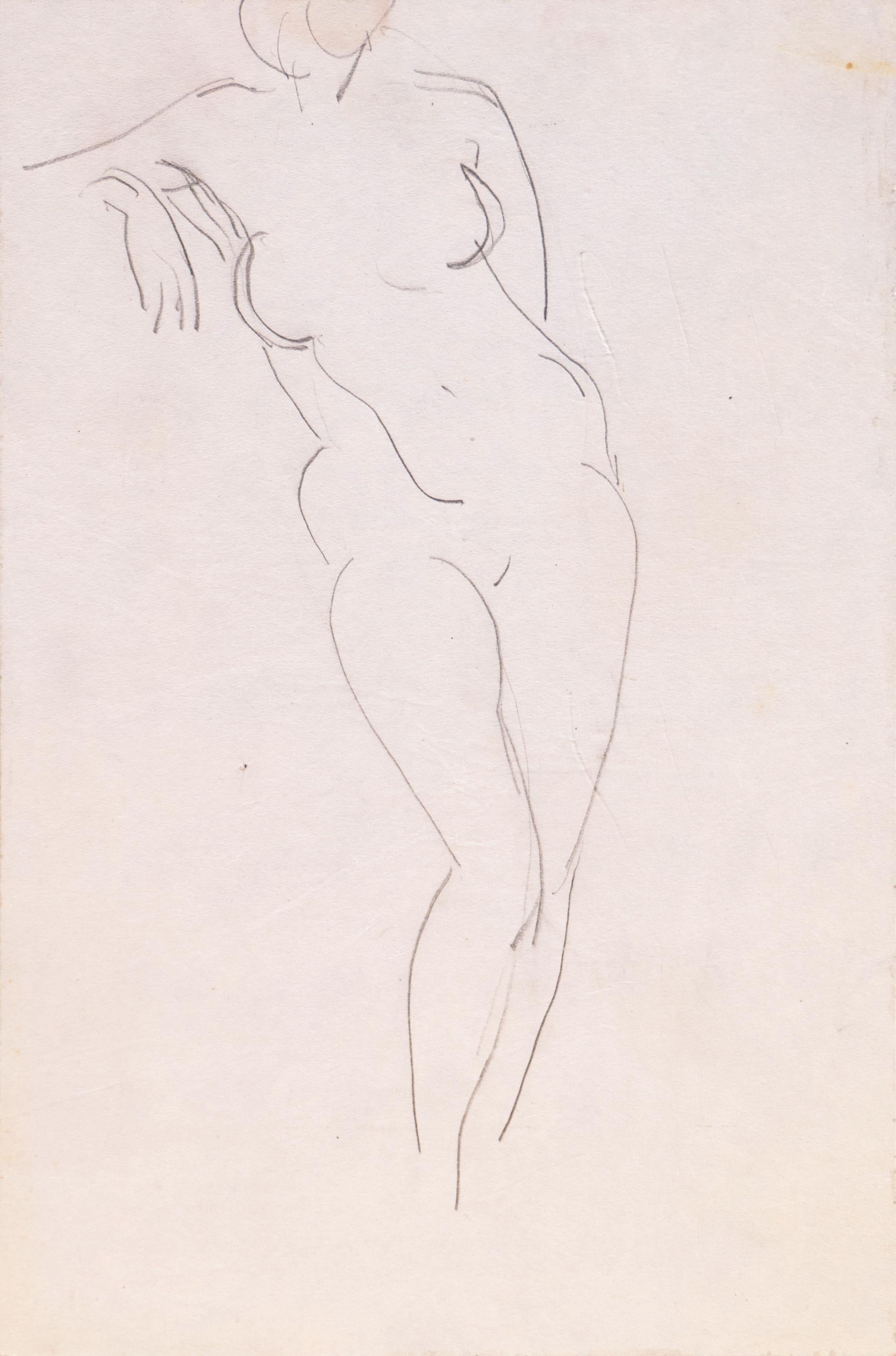 'Standing Nude' Paris, Louvre, Salon d'Automne, Académie Chaumière, LACMA, SFAA - Art by Victor Di Gesu
